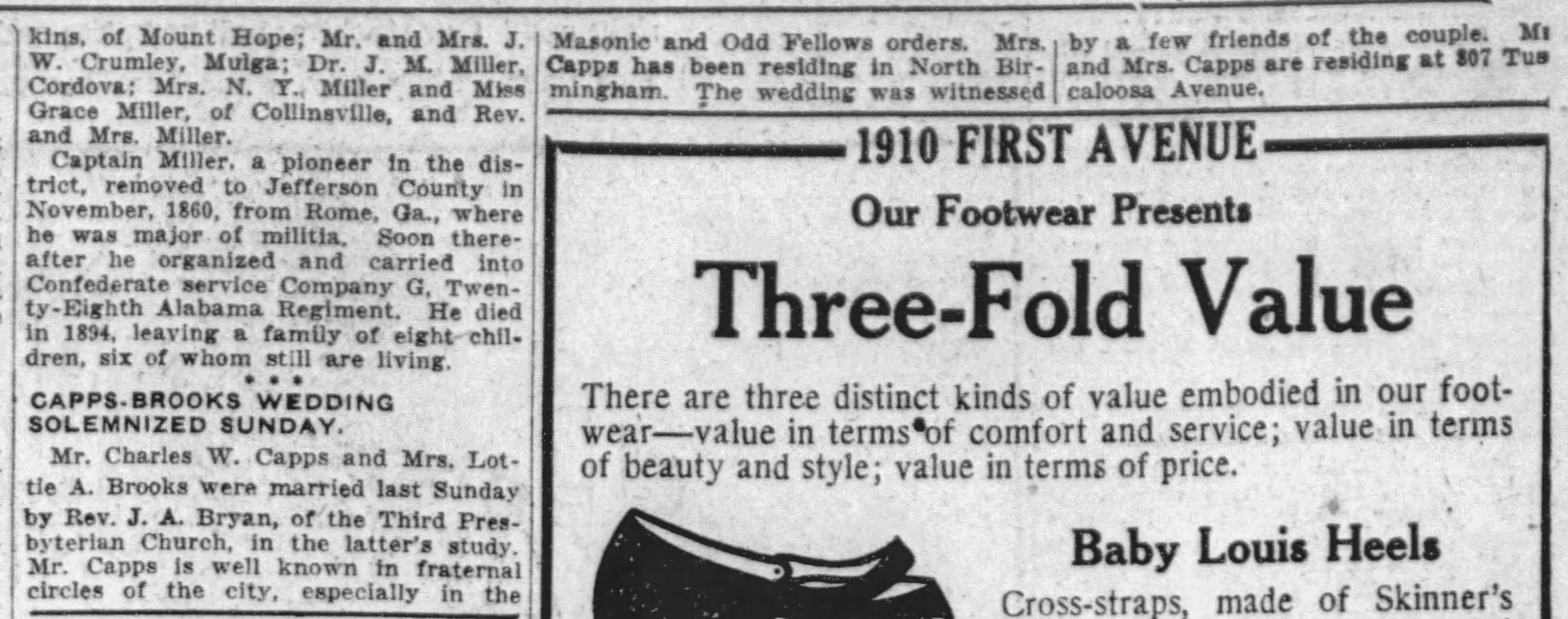 Charles W. Capps-Lottie A. Brooks